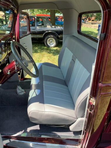 Maroon Hot Rod Interior
