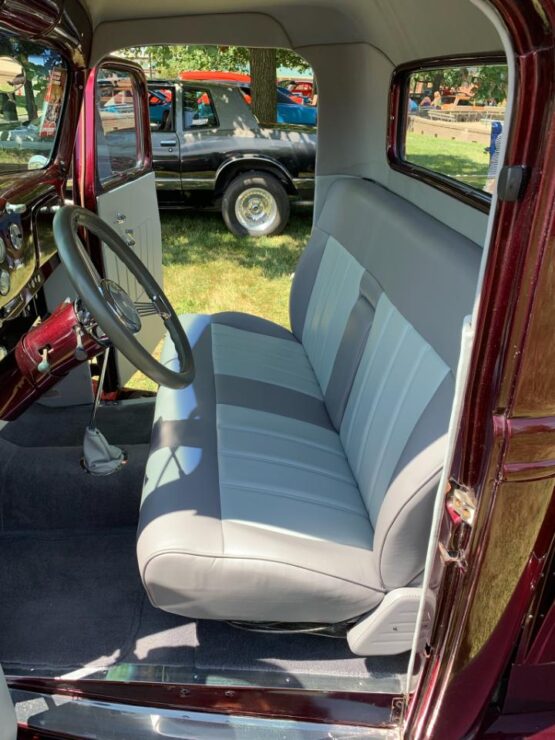 Maroon Hot Rod Interior